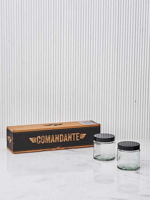 Comandante Bean Jar 4-Pack, Clear