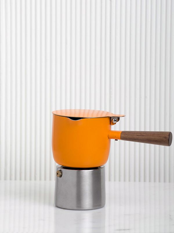 ORANGE MOKA POT