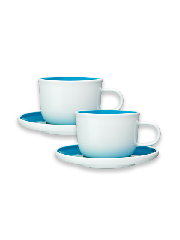 Blue Cappuccino Cups