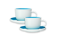 Blue Cappuccino Cups