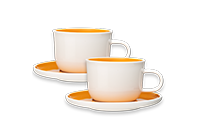 Orange Cappuccino Cups more coffees