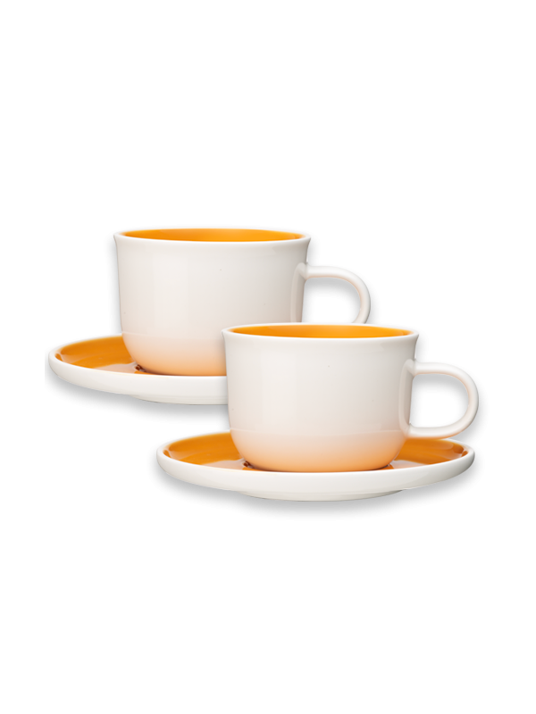 Orange Cappuccino Cups