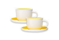 Yellow Cappuccino Cups