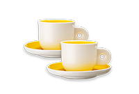 Yellow Espresso Cups more coffees